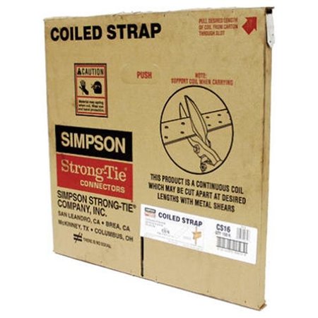 SIMPSON STRONG-TIE Simpson Strong Tie CS16 17 x 16 in. 16 Gauge Coiled Strap 124319